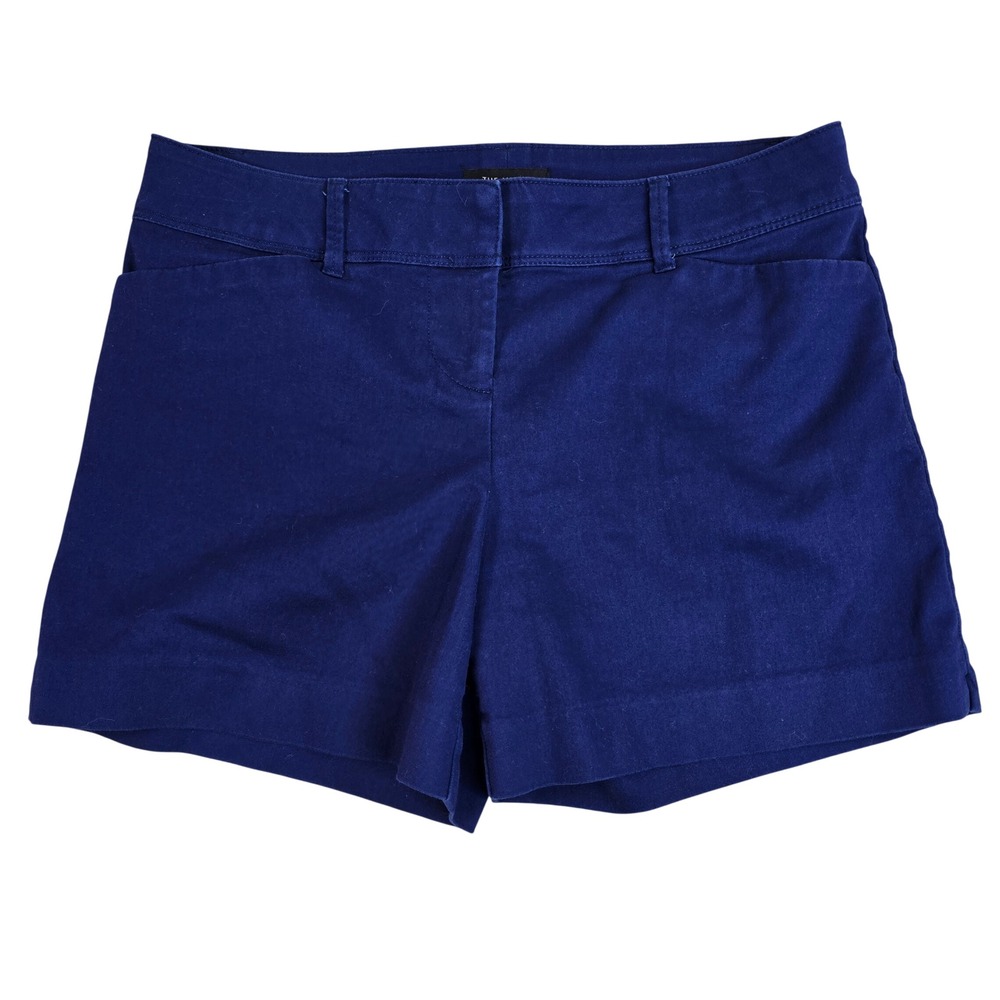 The Limited Cassidy Chino Shorts Womens 8 Royal Blue Stretch Cotton Casual